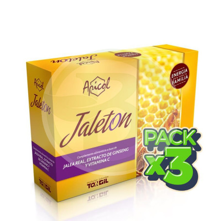 Pack 3x Apicol Jaletón 20 Viales Tongil