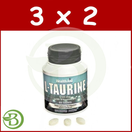 Pack 3x2 L-Taurina Health Aid