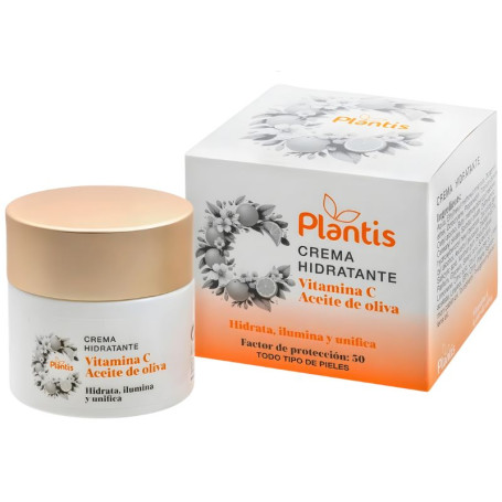 Crema Facial Hidratante con Vit.C +Ffp30 50Ml Plantis