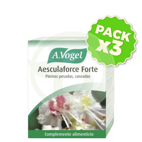 Pack 3x Aesculaforce Forte Vogel 30 Comprimidos