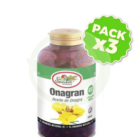 Pack 3x Onagran (Aceite de Onagra) 400+50 Perlas El Granero