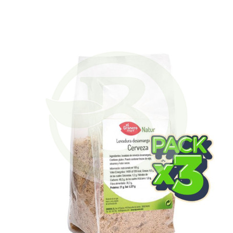 Pack 3x Levadura De Cerveza Desamargada 300Gr. el Granero