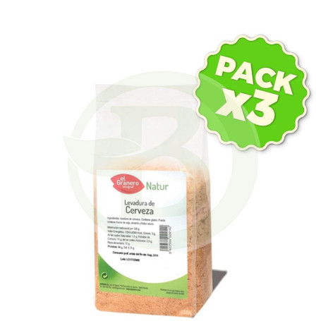 Pack 3x Levadura De Cerveza 300Gr. El Granero