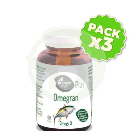 Pack 3x Omegran 3 Plus El Granero