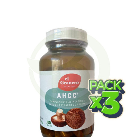 Pack 3x AHCC 120 Cápsulas El Granero