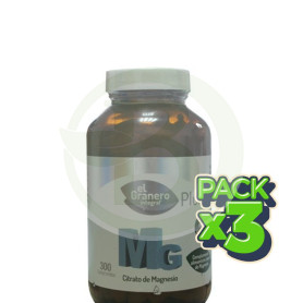 Pack 3x MG 500 Citrato de Magnesio Plus El Granero