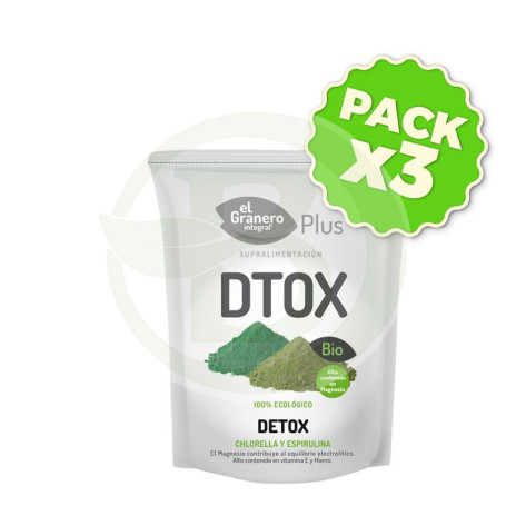 Pack 3x Detox Bio 200Gr. El Granero