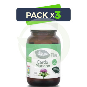 Pack 3x Cardo Mariano Bio 90 Cápsulas El Granero