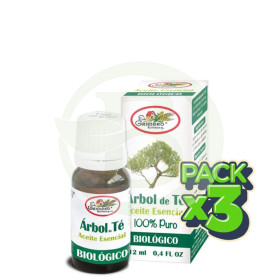 Pack 3x Aceite Esencial de Árbol de Té BIO 12Ml. El Granero