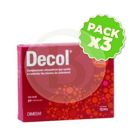 Pack 3x Decol 30 Cáspulas Dimefar