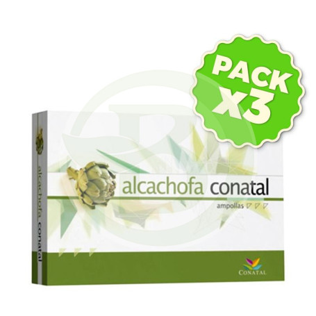 Pack 3x Alcachofa 20 Ampollas Conatal