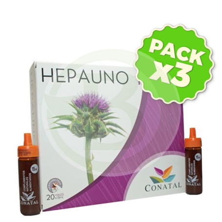Pack 3x Hepauno 1 Plus 20 Viales 15Ml. Conatal