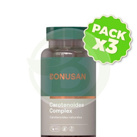 Pack 3x Carotenoides Complejo 60 Cápsulas Bonusan