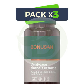 Pack 3x Cordyceps 90 Cápsulas Bonusan