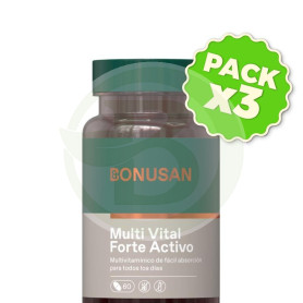 Pack 3x Multi Vital Forte Activo 60 Tabletas Bonusan