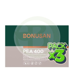 Pack 3x PEA 400Mg. 90 Cápsulas Vegetales Bonusan