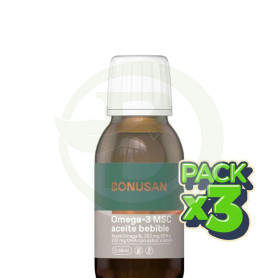 Pack 3x Omega 3 Msc Aceite Bebible 58Ml. Bonusan