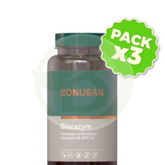 Pack 3x Glucazym 90 Cápsulas Bonusan