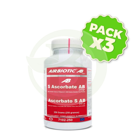 Pack 3x Ascorbato de Sodio 250Gr. Airbiotic