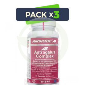 Pack 3x Astrágalus Complex 60 Cápsulas Airbiotic