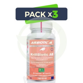 Pack 3x Krillbiotic 60 Cápsulas Airbiotic