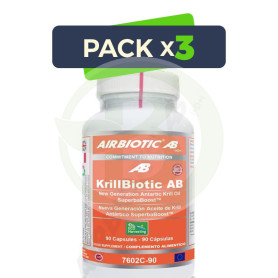 Pack 3x Krillbiotic AB 590Mg. 90 Cápsulas Airbiotic