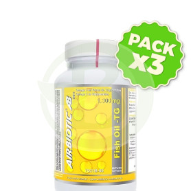 Pack 3x Fish Oil Tg 1300Mg 60 Cápsulas Airbiotic