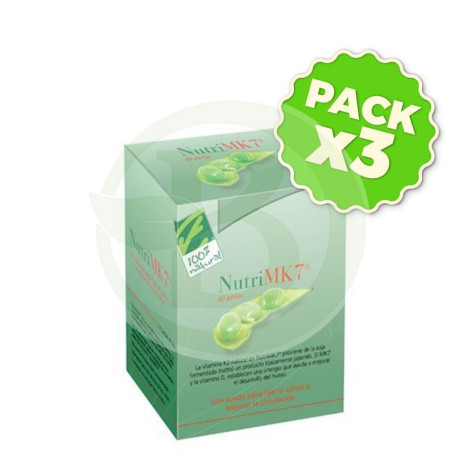 Pack 3x Nutrimk7 60 Perlas 500Mg. 45Mcg. 100% Natural