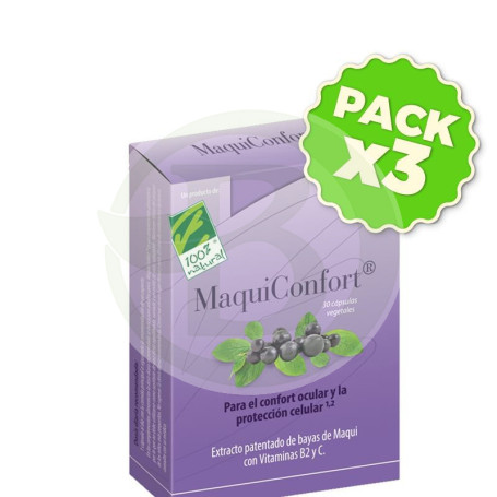 Pack 3x Maquiconfort 30 Cápsulas 100% Natural
