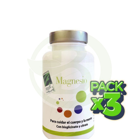 Pack 3x Magnesio 180 Cápsulas 100% Natural