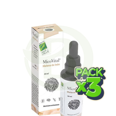 Pack 3x Micovital Melena De León 50 Ml 100% Natural