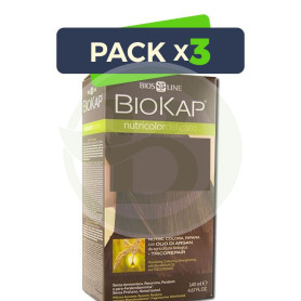 Pack 3x Tinte Nutricolor 5.0 Castaño Claro 140Ml. Biokap