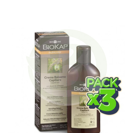 Pack 3x Acondicionador Nutricolor 250Ml. Biokap