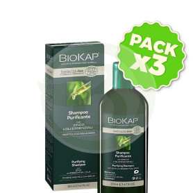 Pack 3x Champu Bio Purifying (Purificante) Cosmos Ecocert 200Ml Biokap