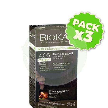 Pack 3x Rapid Delicato 4.05 Castaño Chocolate 135Ml Biokap
