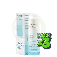 Pack 3x Champu Uso Frecuente 200 Ml Anacil Plus
