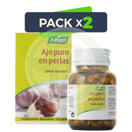 Pack 2x Ajo Puro Vogel 120 Perlas