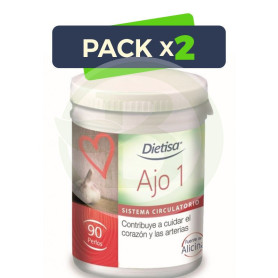 Pack 2x Ajo 1 90 Perlas Dietisa