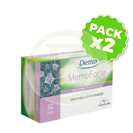 Pack 2x Memoforte Plus 60 Cápsulas Dietisa