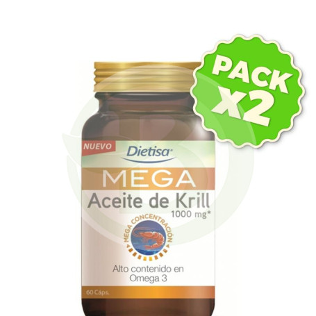 Pack 2x Mega Krill 60 Cápsulas Dietisa