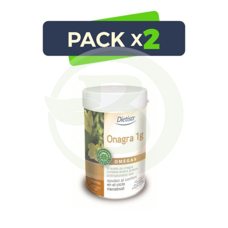 Pack 2x Onagra 1Gr. 120 Perlas Dietisa