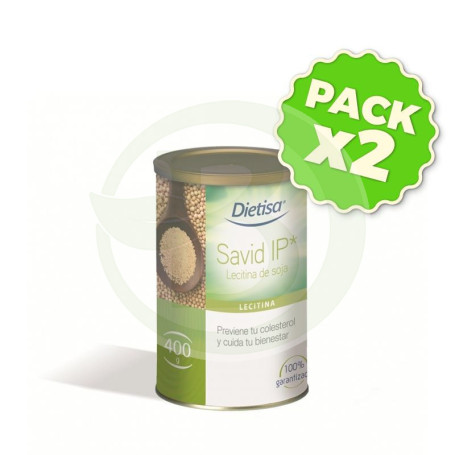 Pack 2x Lecitina de Soja IP 400Gr. Dietisa