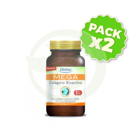 Pack 2x Mega Colágeno UC-II 30 Cápsulas Dietisa