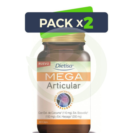 Pack 2x Mega Articular 60 Cápsulas Dietisa