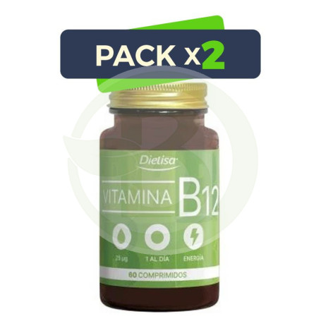 Pack 2x Dietisa Vitamina B12 60 Comprimidos Dietisa