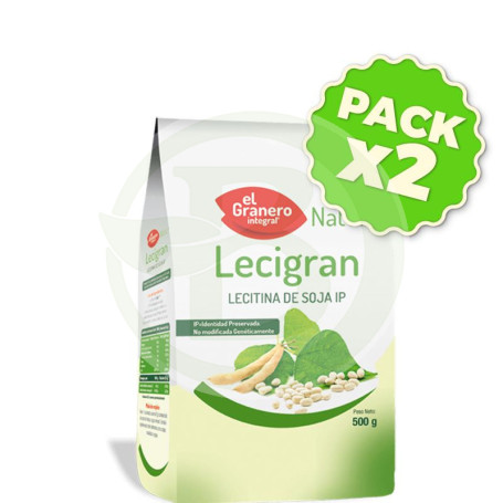 Pack 2x Lecigran (Lecitina de Soja IP) 500Gr. El Granero