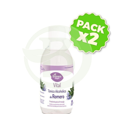 Pack 2x Tónico Alcohólico de Romero 250Ml. El Granero