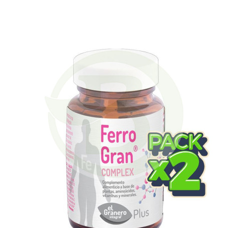 Pack 2x Ferrogran 45 Cápsulas El Granero