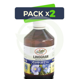 Pack 2x Linogran (Aceite de Lino) BIO 500Ml. El Granero