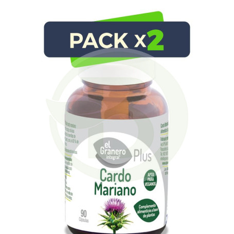 Pack 2x Cardo Mariano Plus 90 Cápsulas El Granero